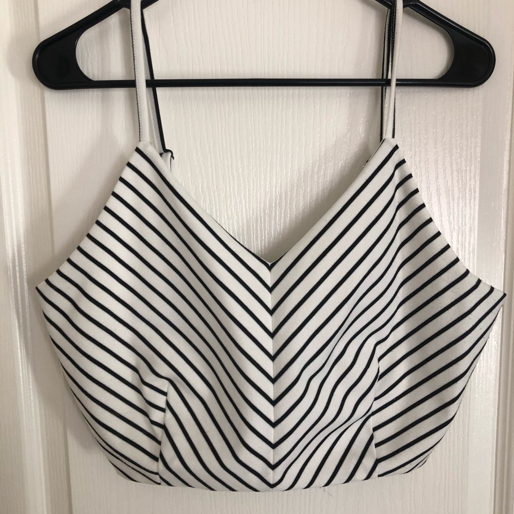 Free Press stripped crop top